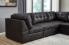 Picture of AUSTEN Foil-Printed Fabric Modular Sectional Sofa Range - 5PC Big Combo Set (Armlessx2 + Arm Facing Leftx1 + Arm Facing Rightx1 + Ottomanx1)