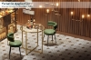 Picture of OTIS D27" Tempered Glass Top Dining Table/Bar Table (Golden)