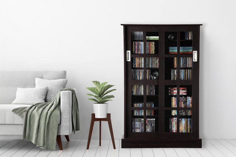 Picture of BOWERY 49"X32" Sliding Door Glass Display Cabinet